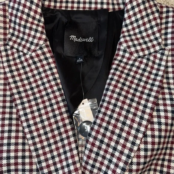 Madewell The Alston Plaid Blazer Jacket - Picture 16 of 16